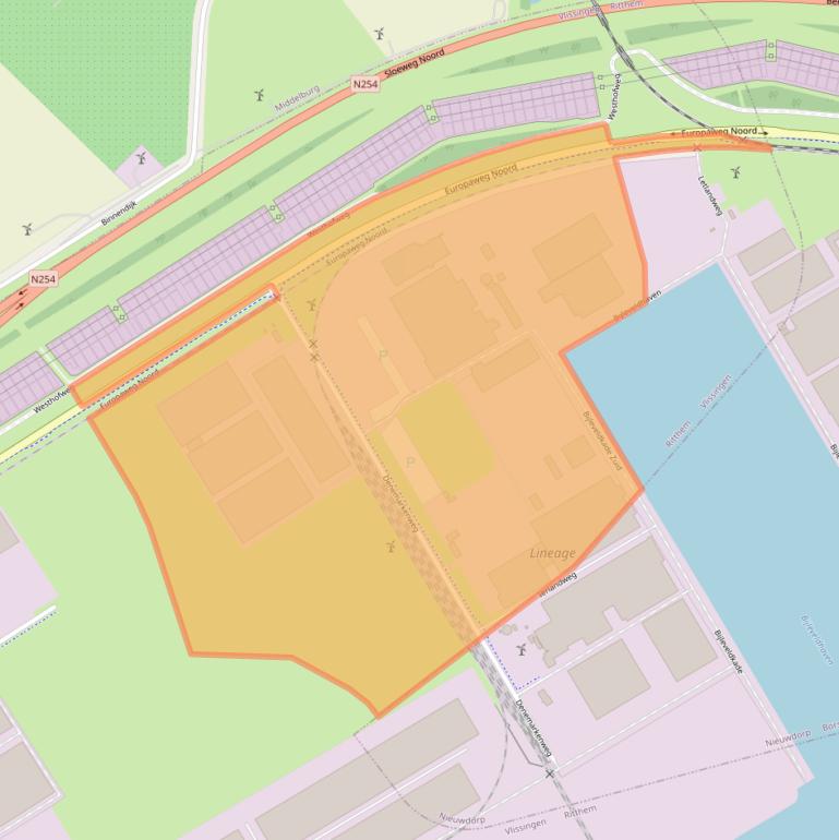 Kaart van postcodegebied 4389PE.