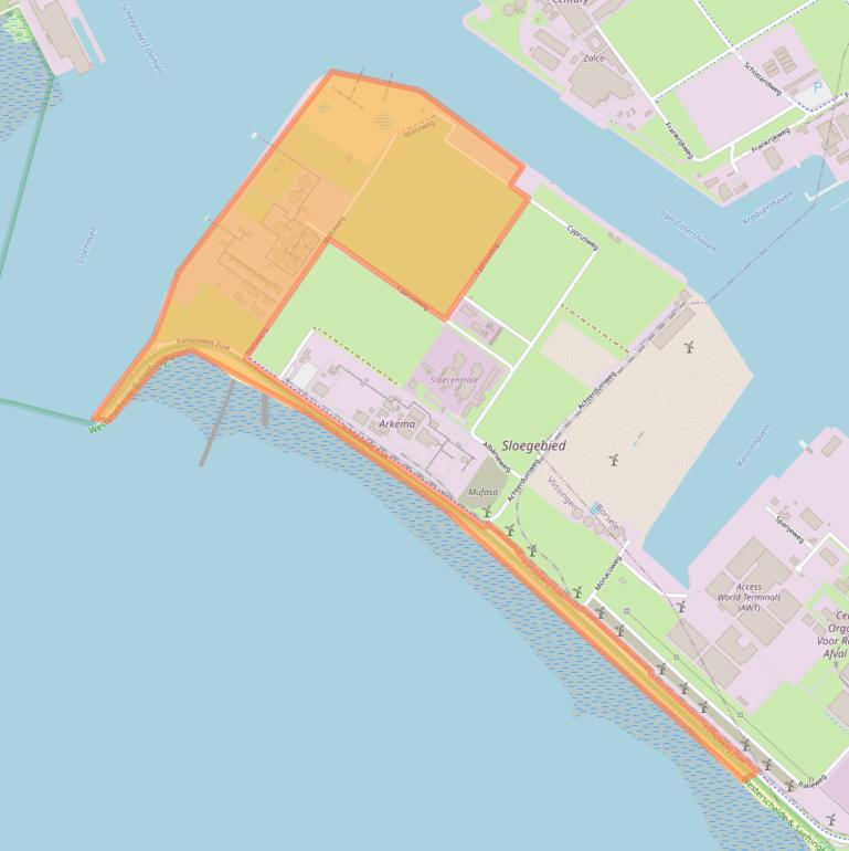 Kaart van postcodegebied 4389PV.