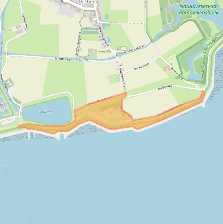 Kaart van postcodegebied 4389TB.