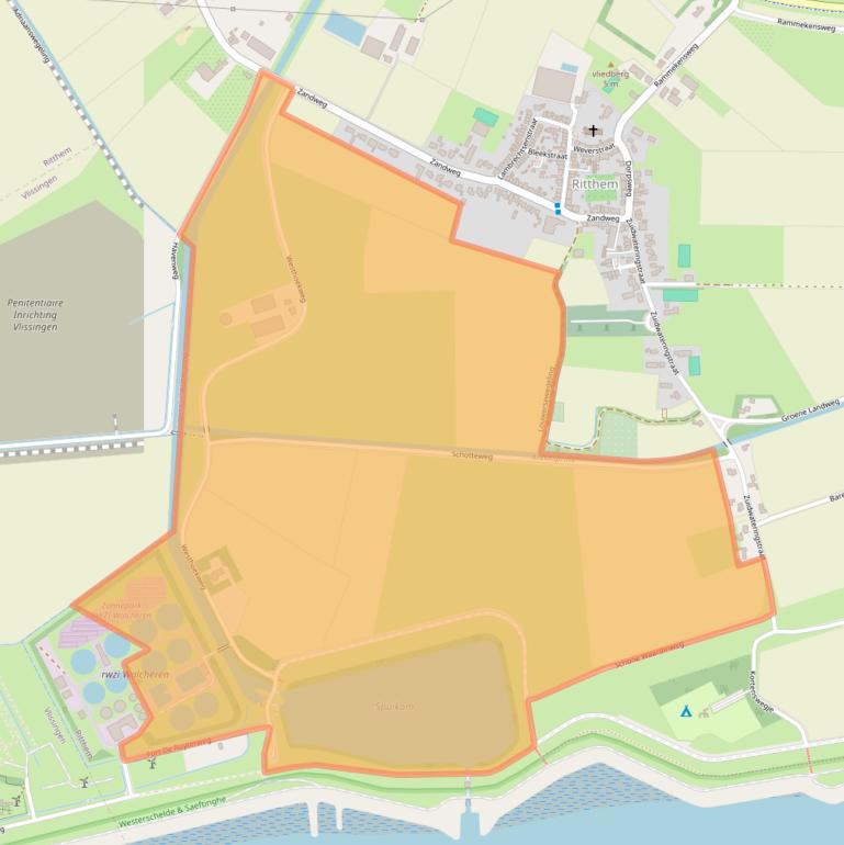 Kaart van postcodegebied 4389TD.