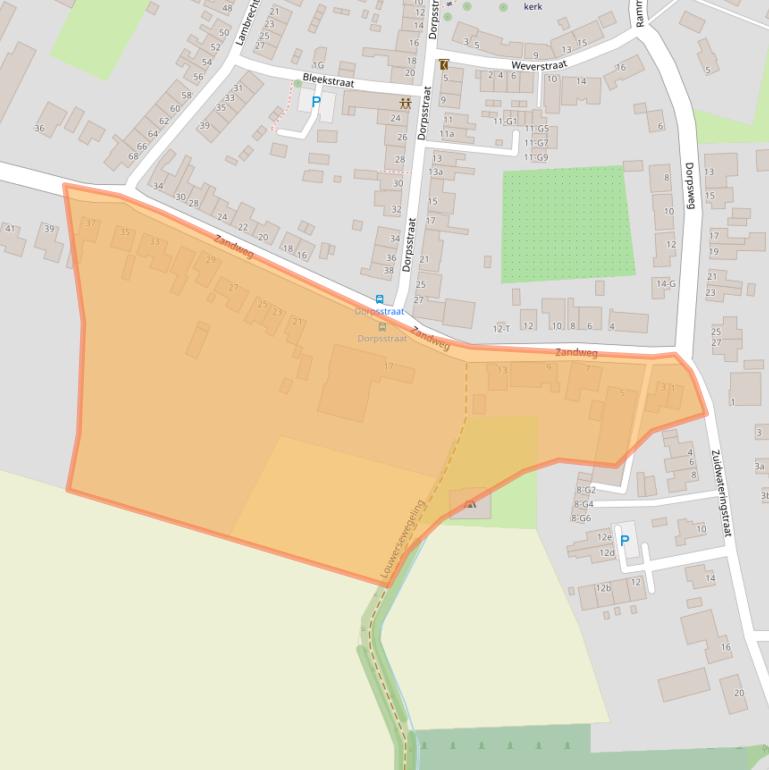 Kaart van postcodegebied 4389TJ.