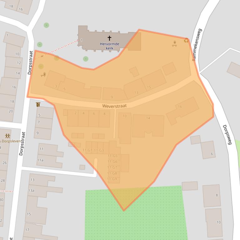 Kaart van postcodegebied 4389TR.