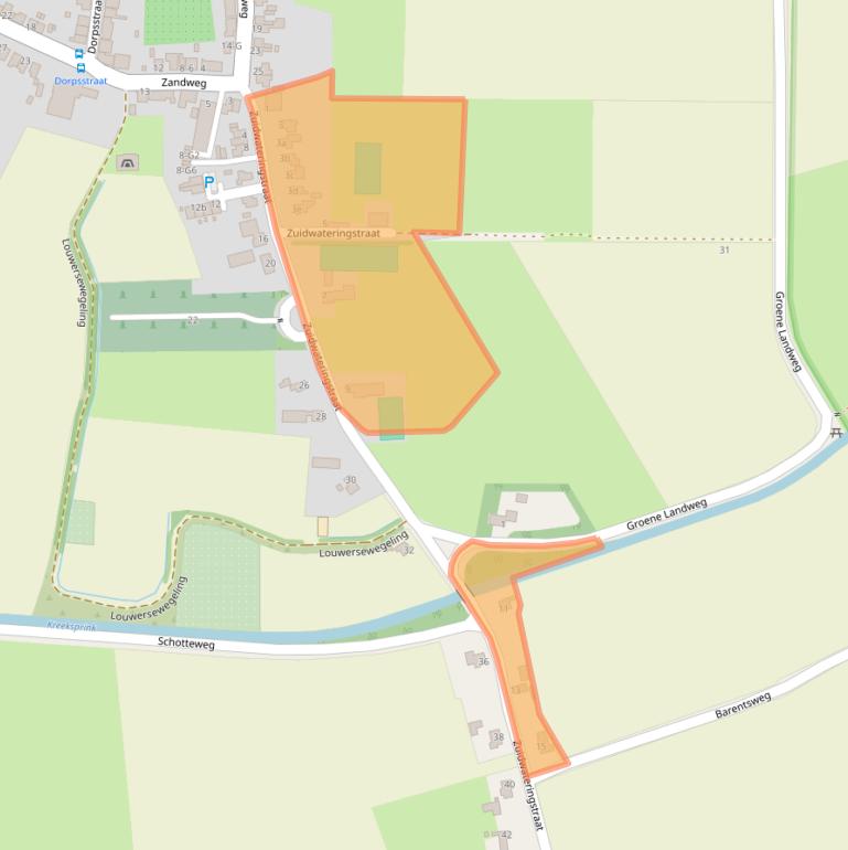 Kaart van postcodegebied 4389TT.