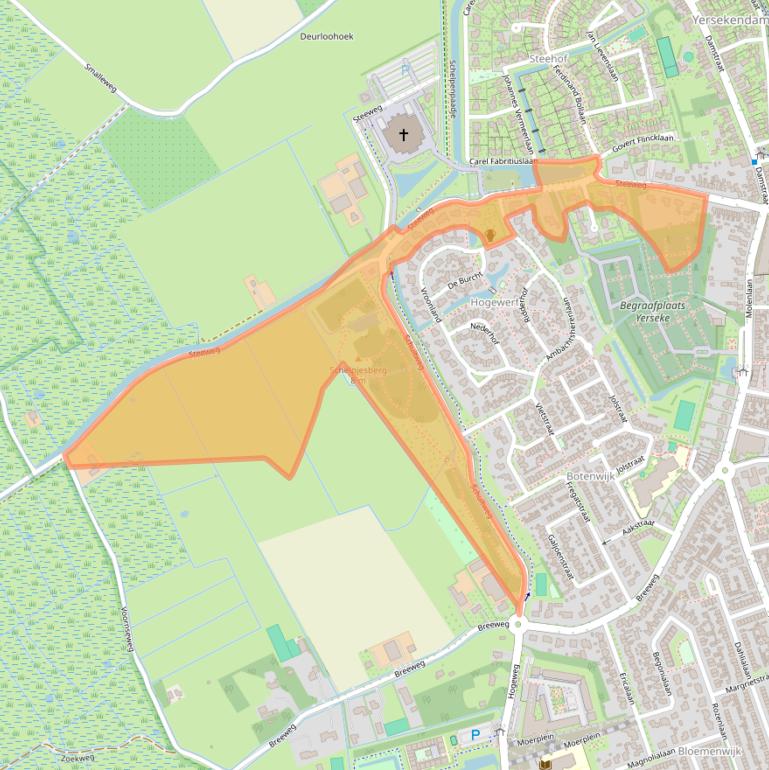 Kaart van postcodegebied 4401AR.