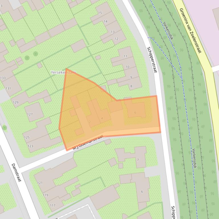 Kaart van postcodegebied 4401AV.