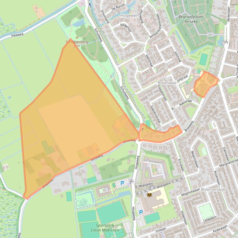 Kaart van postcodegebied 4401BN.
