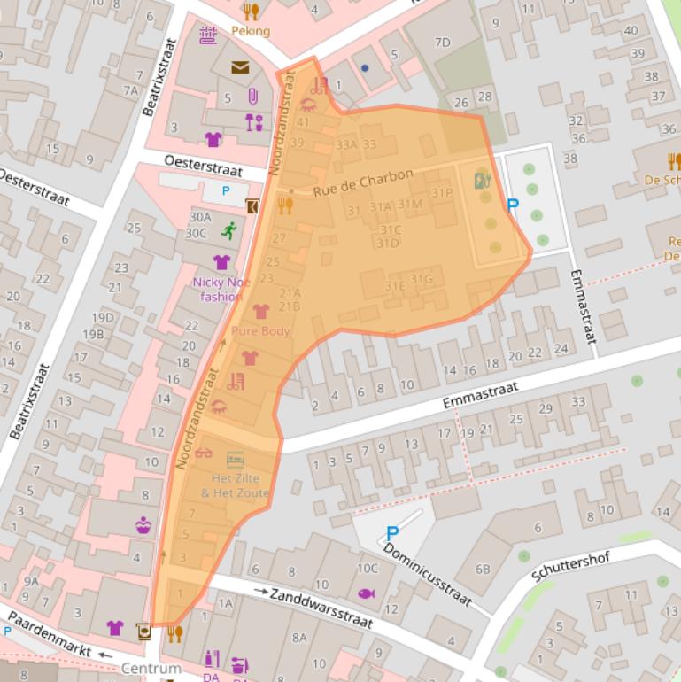 Kaart van postcodegebied 4401CE.