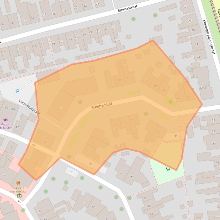 Kaart van postcodegebied 4401CP.