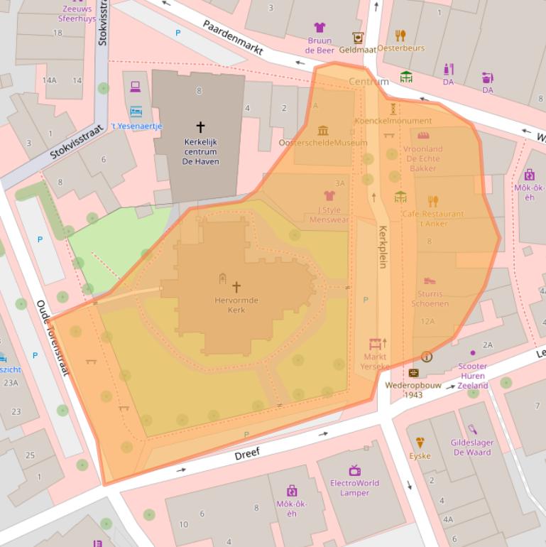 Kaart van postcodegebied 4401ED.