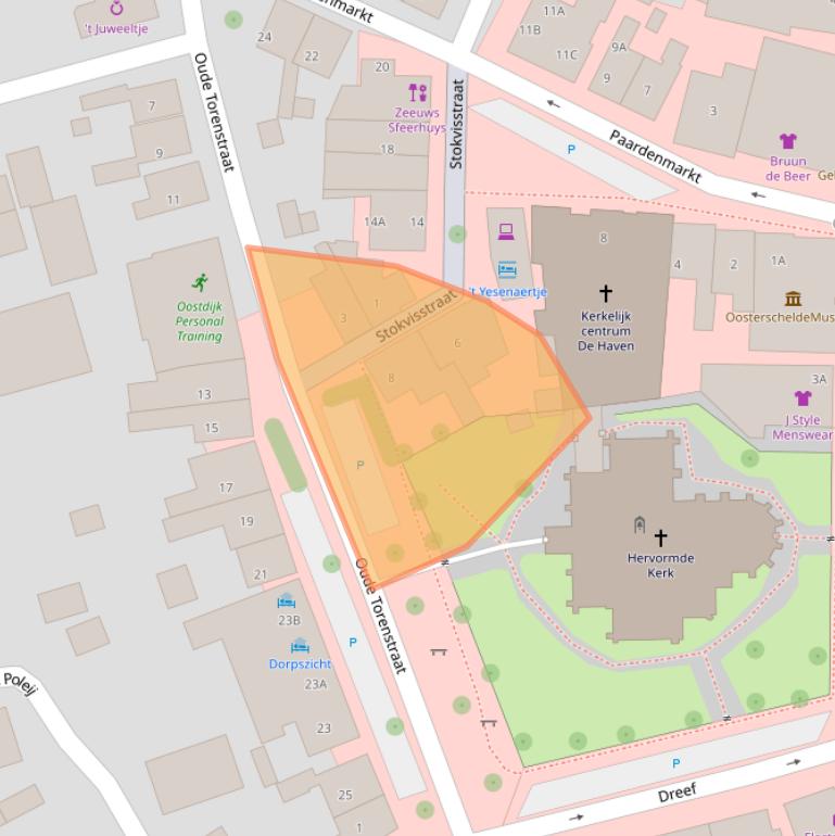 Kaart van postcodegebied 4401EG.