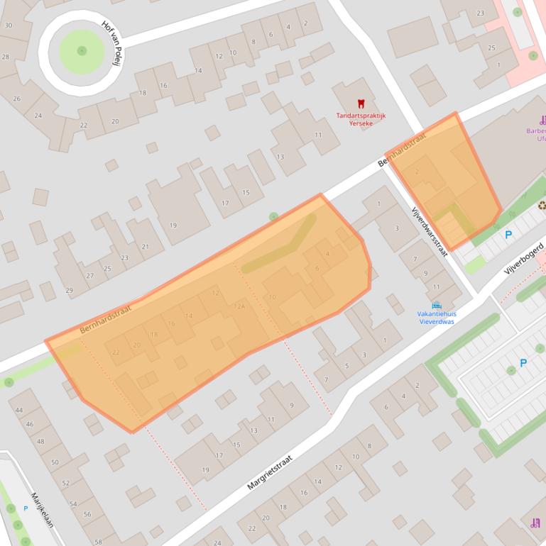 Kaart van postcodegebied 4401ET.