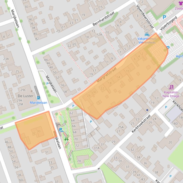 Kaart van postcodegebied 4401EZ.