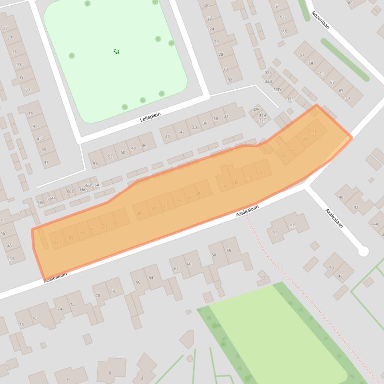 Kaart van postcodegebied 4401GS.