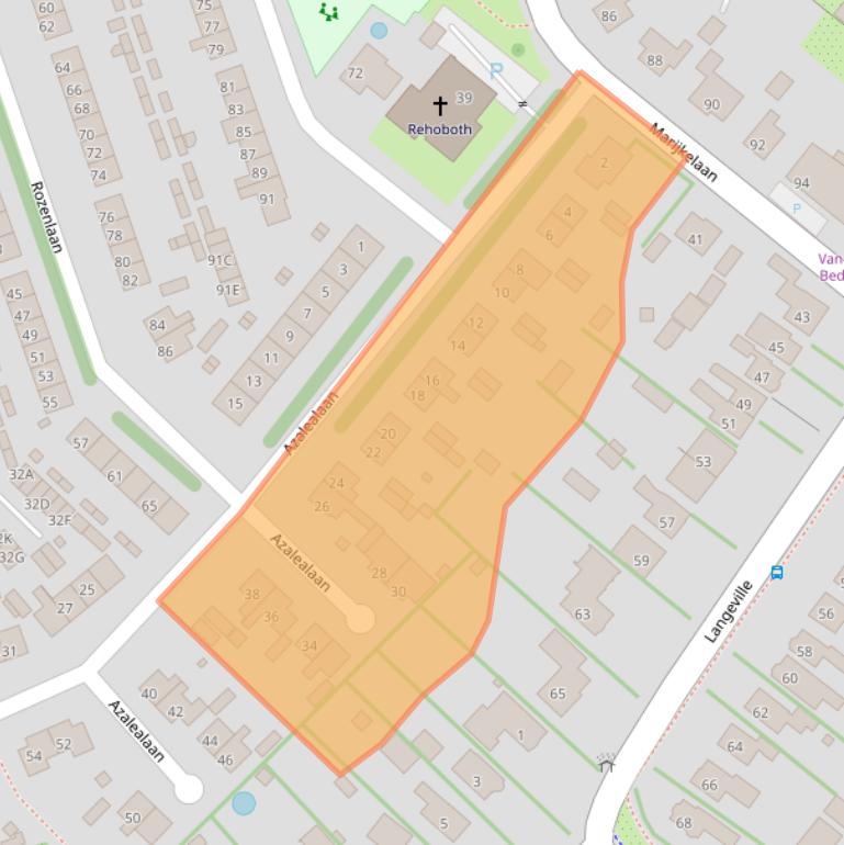 Kaart van postcodegebied 4401GT.