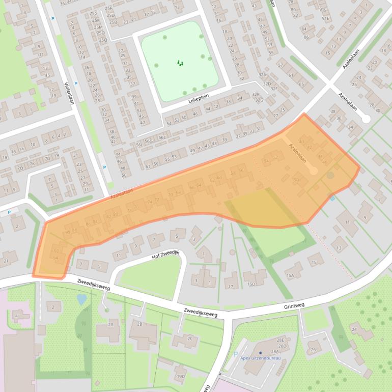 Kaart van postcodegebied 4401GV.
