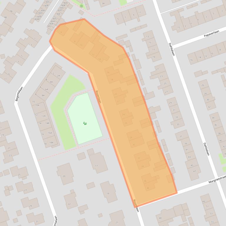 Kaart van postcodegebied 4401HG.