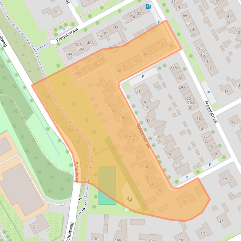 Kaart van postcodegebied 4401JH.