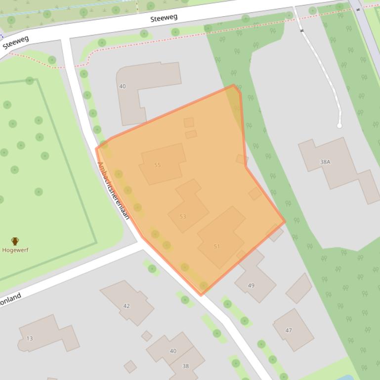 Kaart van postcodegebied 4401JR.