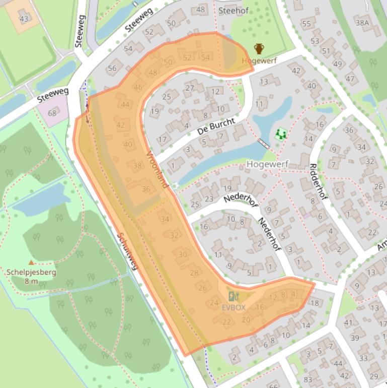 Kaart van postcodegebied 4401JV.