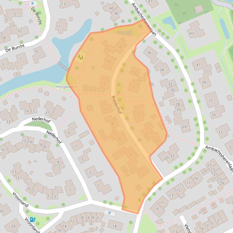 Kaart van postcodegebied 4401JZ.