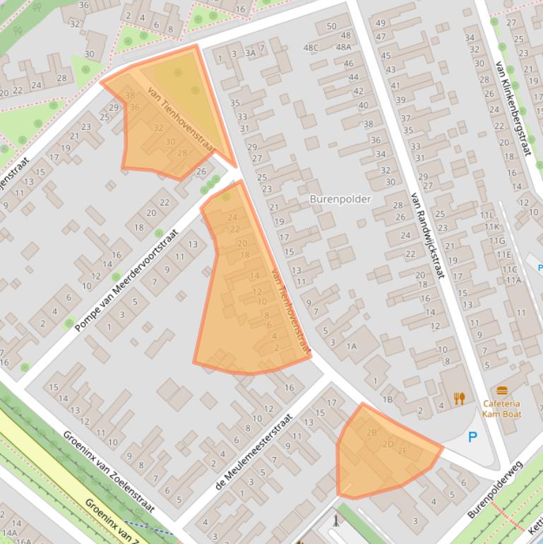 Kaart van postcodegebied 4401KK.
