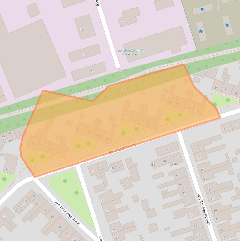 Kaart van postcodegebied 4401KT.