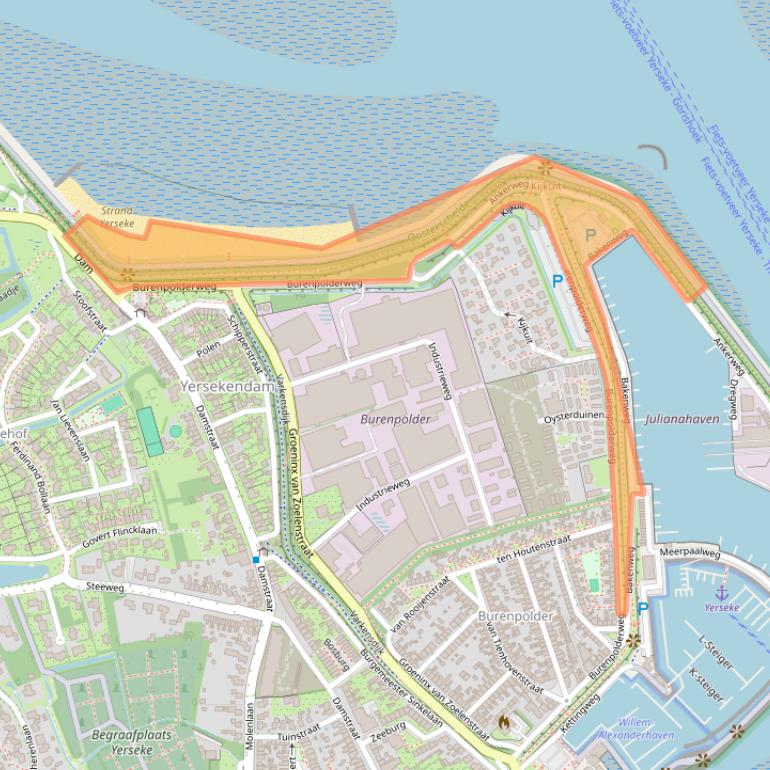 Kaart van postcodegebied 4401LG.