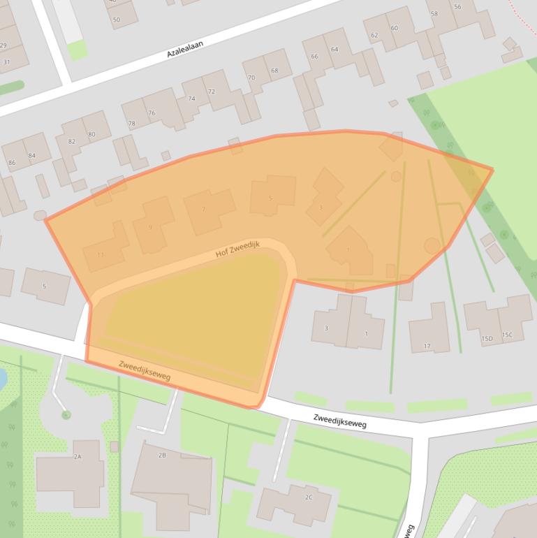 Kaart van postcodegebied 4401NA.