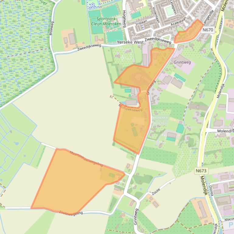 Kaart van postcodegebied 4401NC.