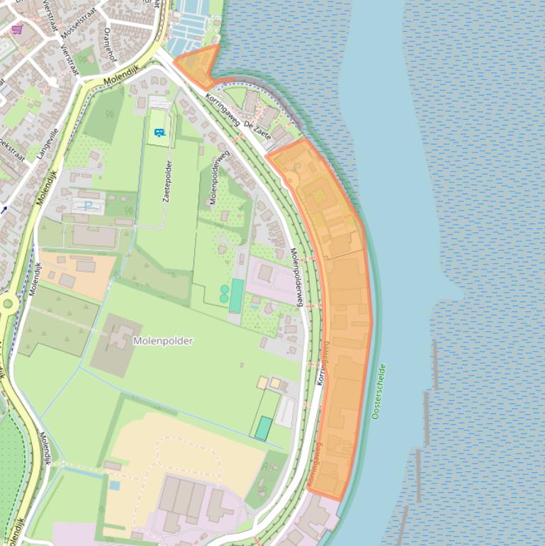 Kaart van postcodegebied 4401NT.