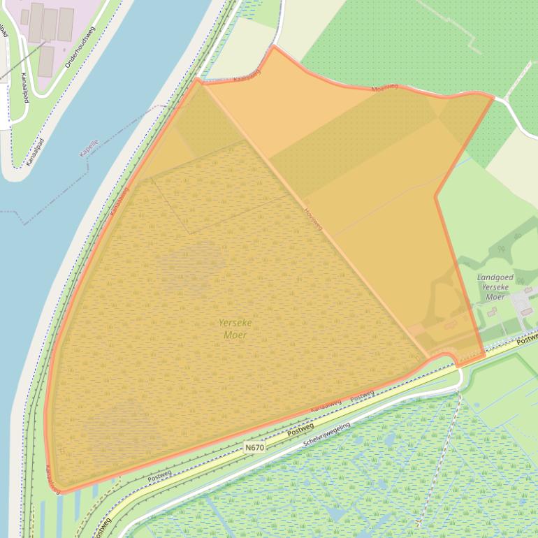 Kaart van postcodegebied 4401PL.