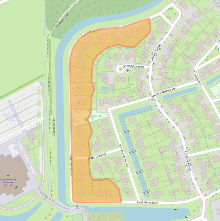 Kaart van postcodegebied 4401SB.
