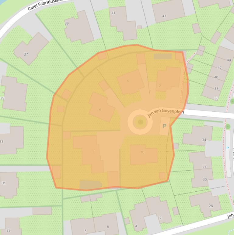 Kaart van postcodegebied 4401SK.