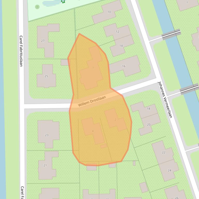 Kaart van postcodegebied 4401SL.