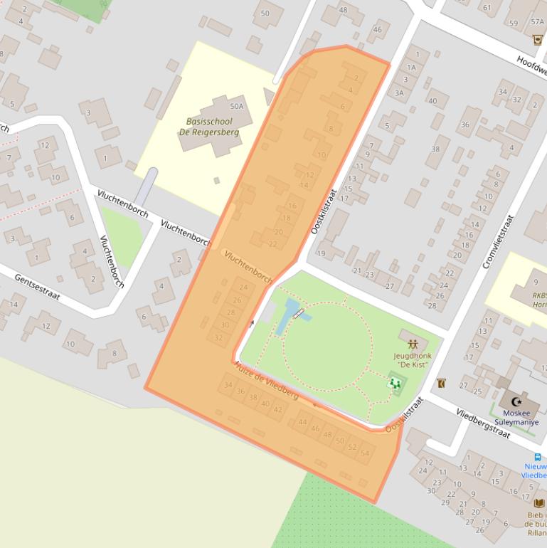 Kaart van postcodegebied 4411AB.