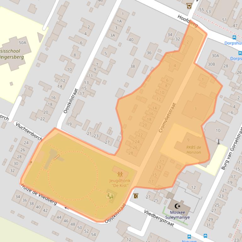 Kaart van postcodegebied 4411AE.