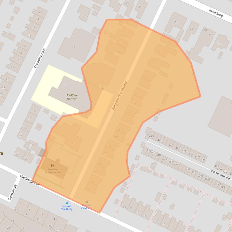 Kaart van postcodegebied 4411AG.