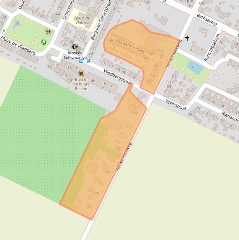 Kaart van postcodegebied 4411AM.