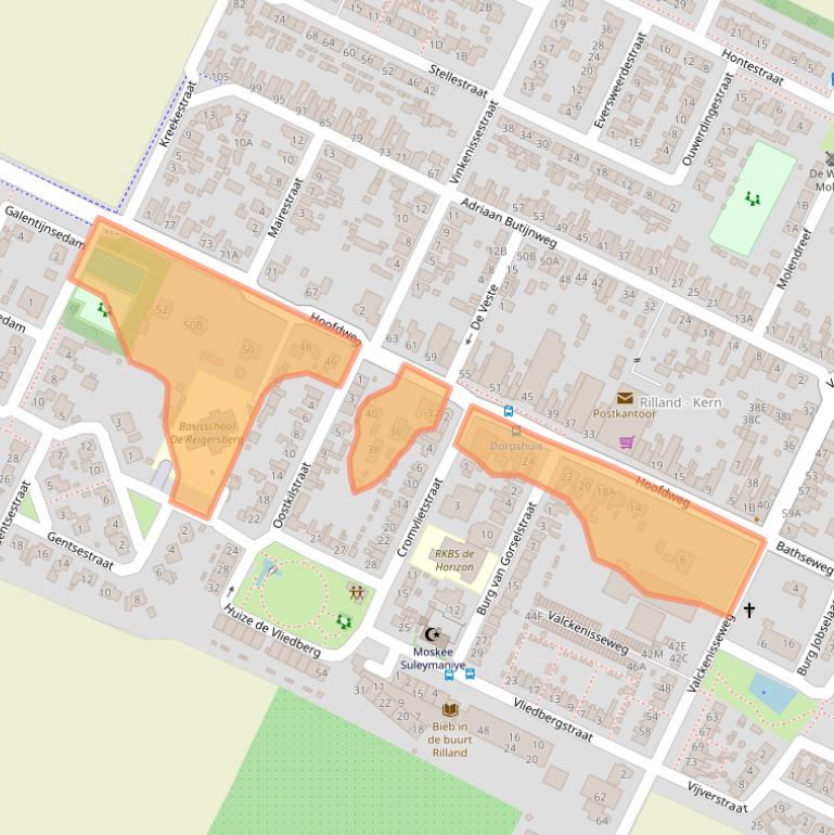 Kaart van postcodegebied 4411AR.