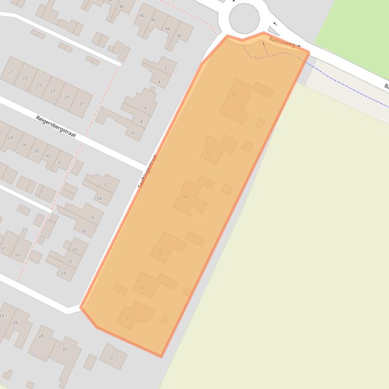 Kaart van postcodegebied 4411BD.