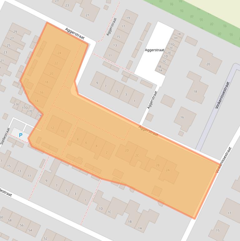 Kaart van postcodegebied 4411CT.