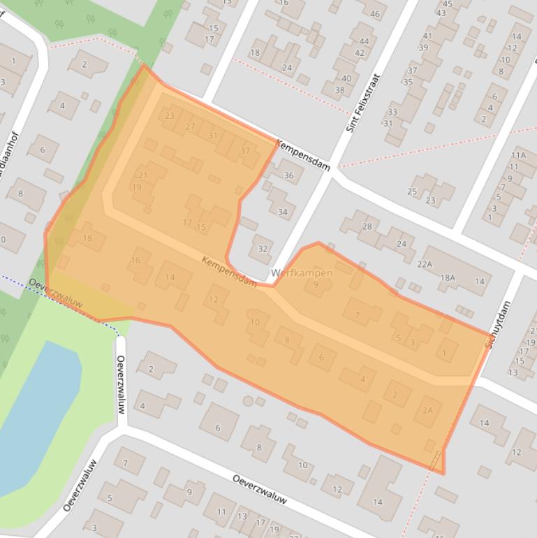 Kaart van postcodegebied 4411DG.