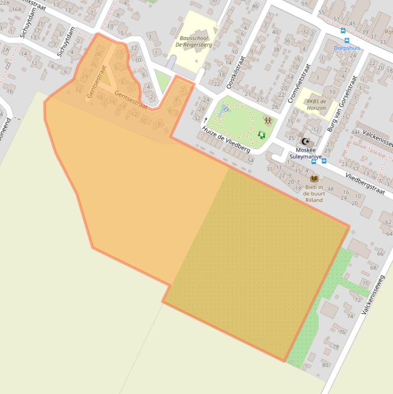 Kaart van postcodegebied 4411DK.