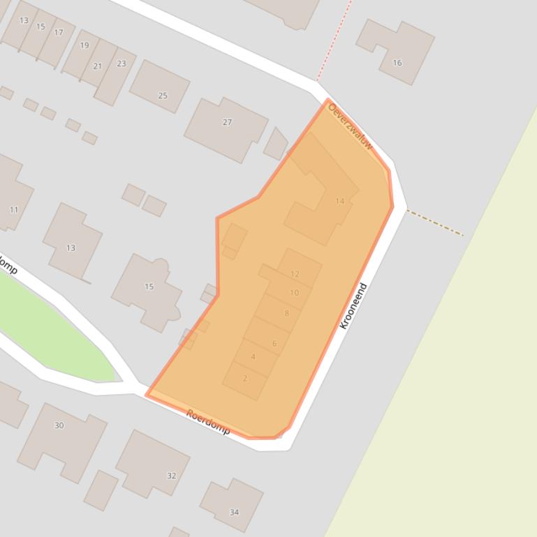 Kaart van postcodegebied 4411GE.