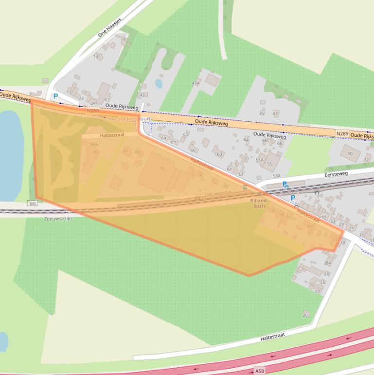 Kaart van postcodegebied 4411NH.