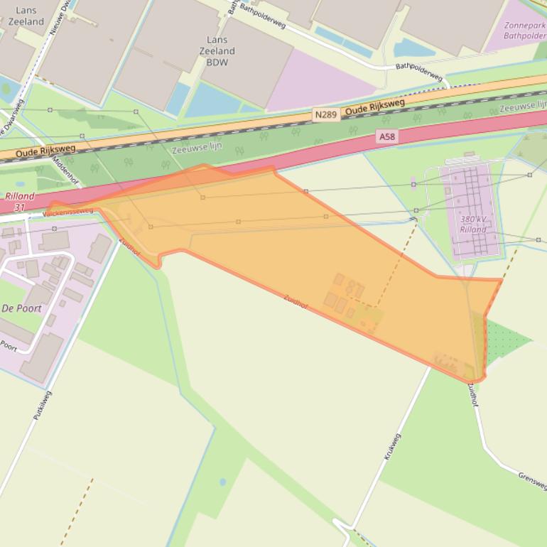 Kaart van postcodegebied 4411RV.