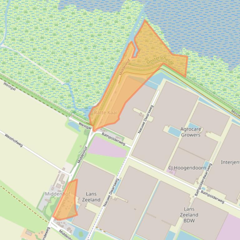 Kaart van postcodegebied 4411RW.