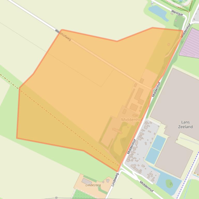 Kaart van postcodegebied 4411RZ.