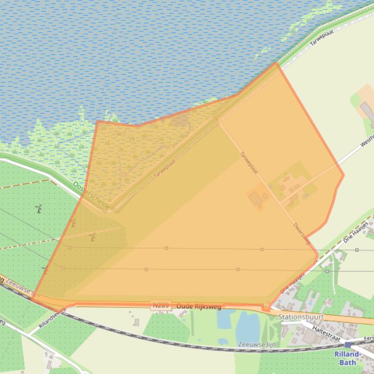 Kaart van postcodegebied 4411SE.