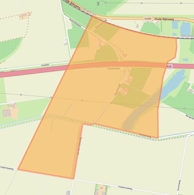 Kaart van postcodegebied 4411SH.